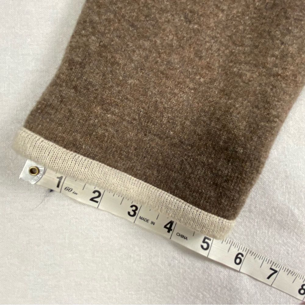 J. Jill‎ Brown Cotton Wool Hooded Zip Sweater Jacket Peplum Pockets M - Picture 11 of 13
